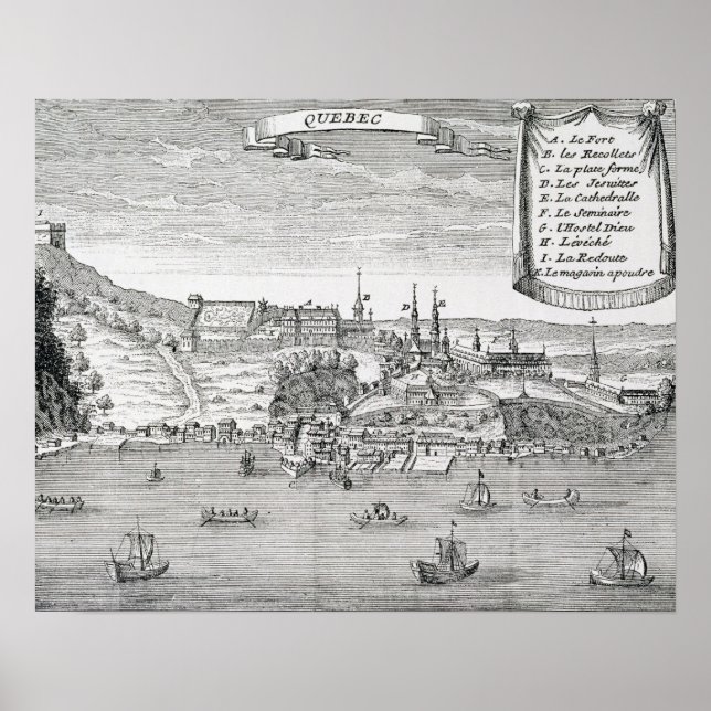 Quebec nach La Potherie Poster (Vorne)