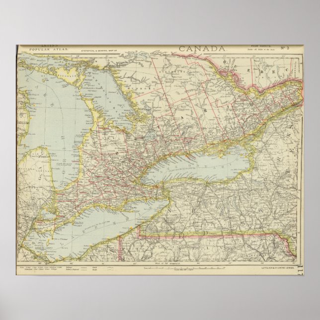 Quebec, Ontario, Kanada Poster (Vorne)