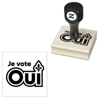 Québec OUI Gummistempel