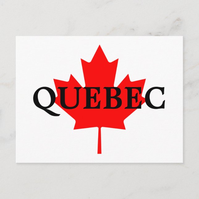QUEBEC POSTKARTE (Vorderseite)