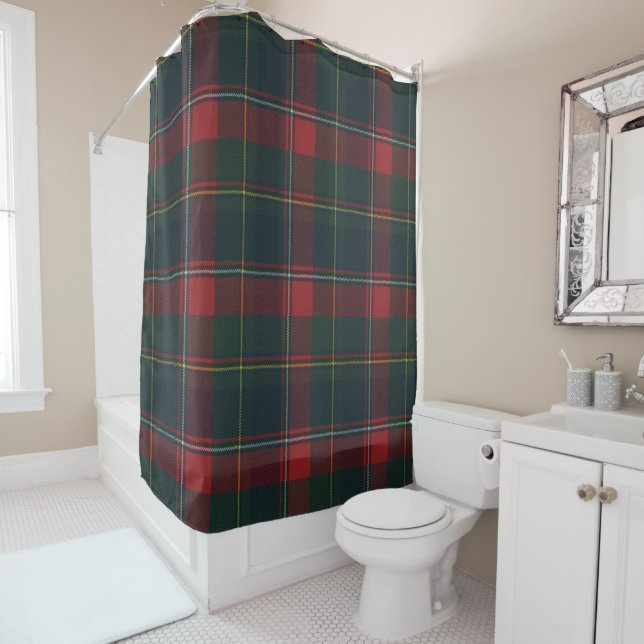 Quebec Provincial Tartan Duschvorhang (Beispiel)