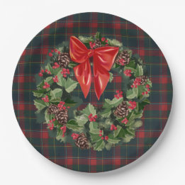 Quebec Provincial Tartan Pappteller