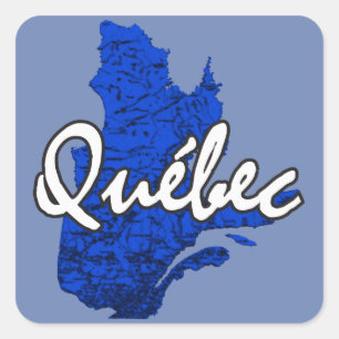 Quebec Quadratischer Aufkleber
