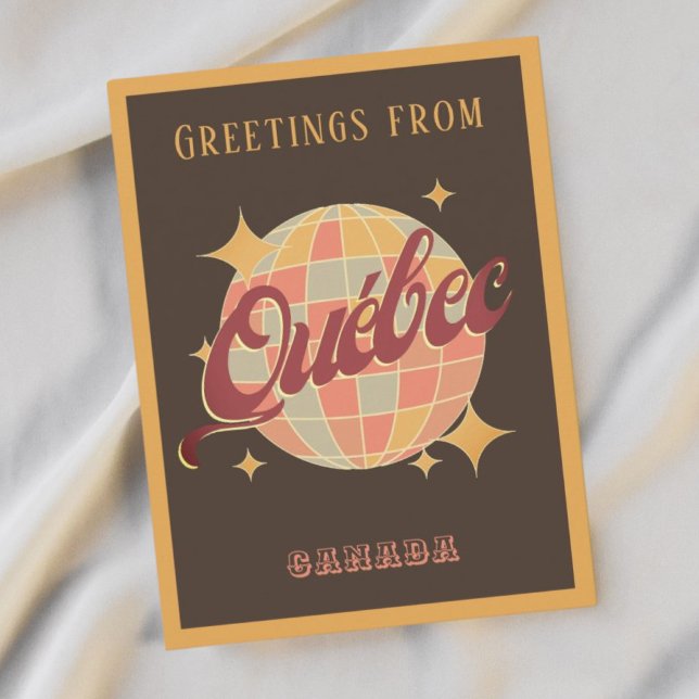 Québec Quebec Canada Retro Postcard Postkarte (Von Creator hochgeladen)