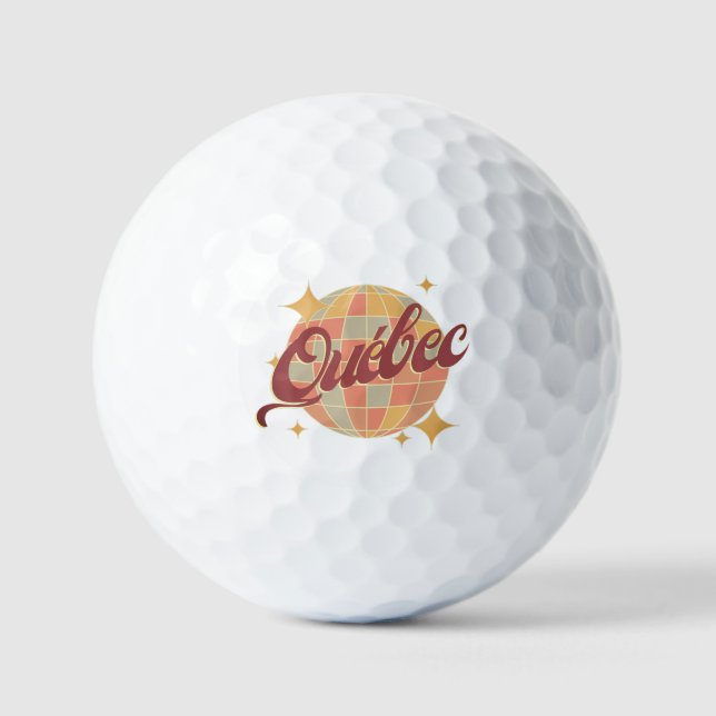 Québec Quebec Kanada Zubehör Golfer Golfball (Vorderseite)