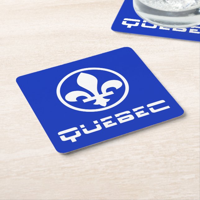 Quebec Rechteckiger Pappuntersetzer (angewinkelt)