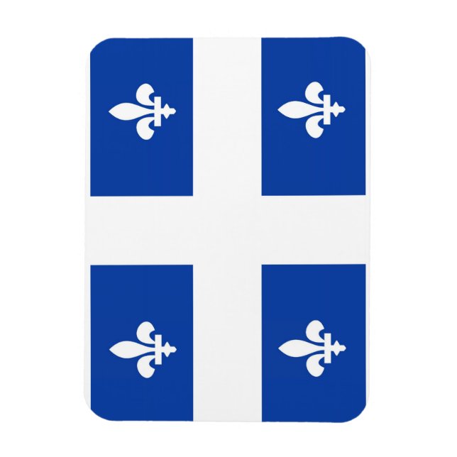 Quebec-Region Kanadas Landesflagge Magnet (Vertikal)