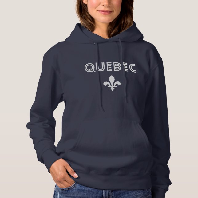 Quebec Retro Hoodie (Vorderseite)