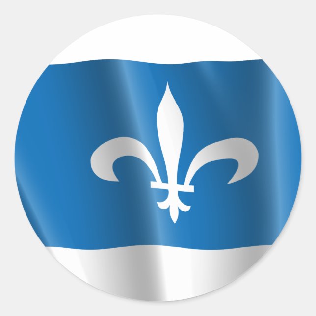 QUEBEC RUNDER AUFKLEBER (Vorderseite)