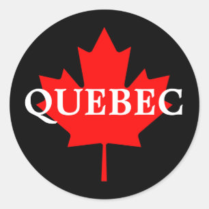QUEBEC RUNDER AUFKLEBER
