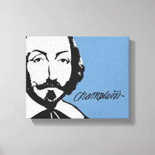Québec Samuel de Champlain 1608 Französische Unter Leinwanddruck