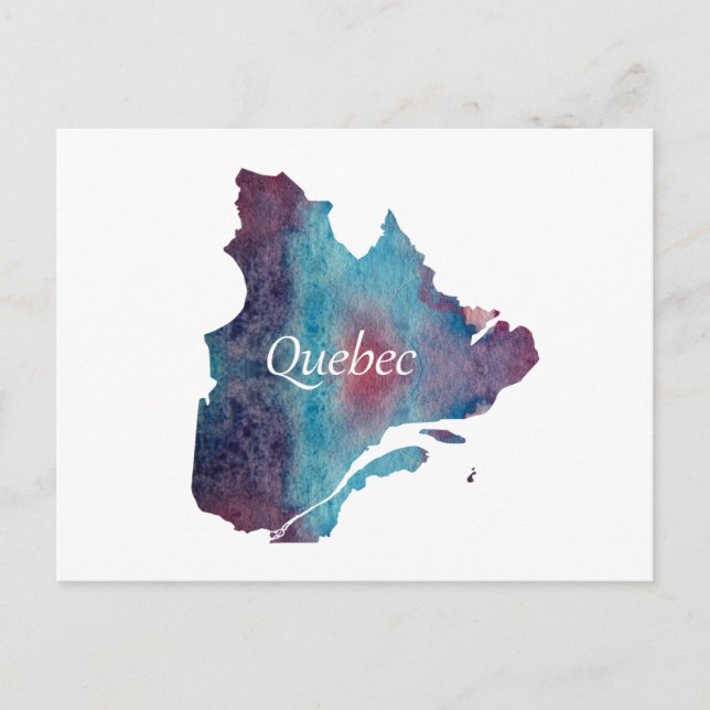 Quebec-Silhouette Postkarte (Vorderseite)