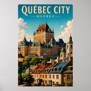 🏰 Québec-Stadt Chateau Frontenac Poster