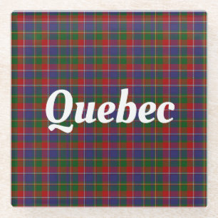 Quebec Tartan Kariert Glasuntersetzer