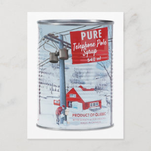 Quebec Telefonhörnchensirup Postkarte
