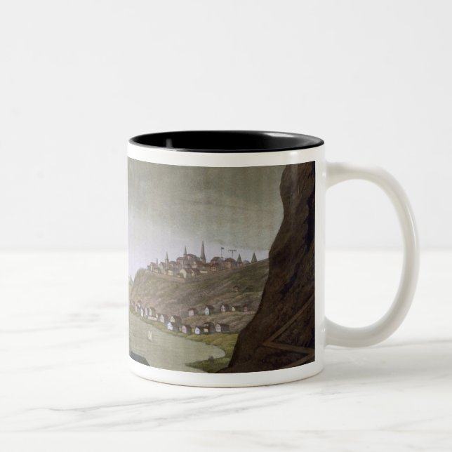 Quebec und das St. Lawrence River, überziehen 4 Zweifarbige Tasse (Rechts)