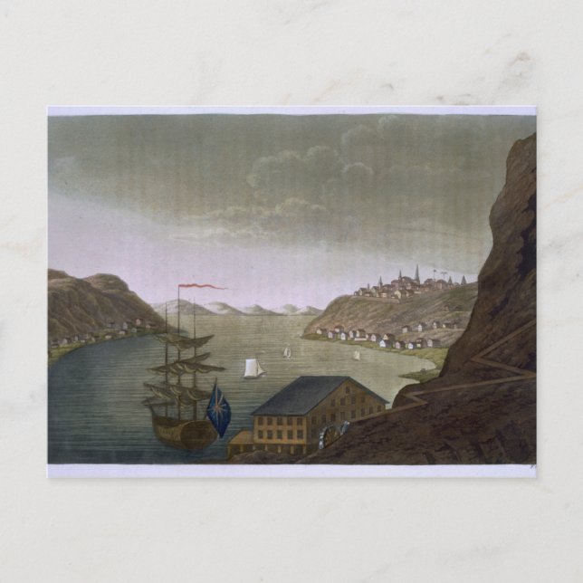 Quebec und der St. Lawrence River, Platte 4 von 'L Postkarte (Vorderseite)
