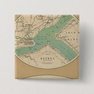 Quebec und seine Umgebung Button