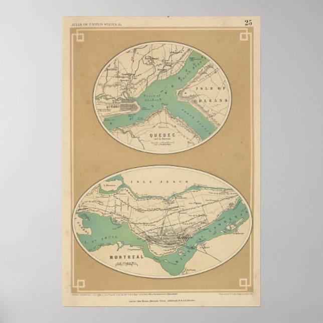 Quebec und seine Umgebung Poster (Vorne)
