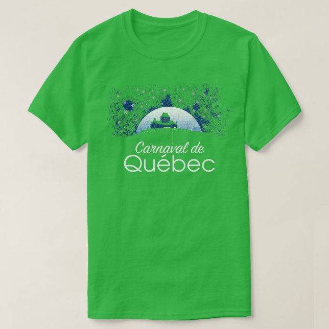 Quebec Winter Carnival Ice Hotel Snow Cold Festiva T-Shirt (Design vorne)