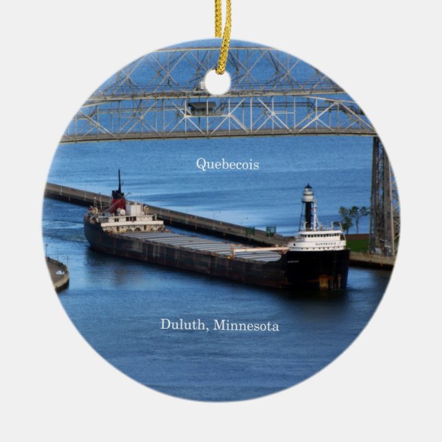 Quebecois Duluth-Ornament Keramikornament (Vorne)