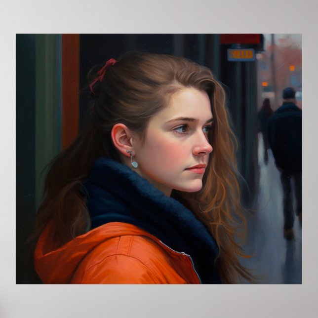 Québécois Quebec Porträtmalerei Poster (Vorne)