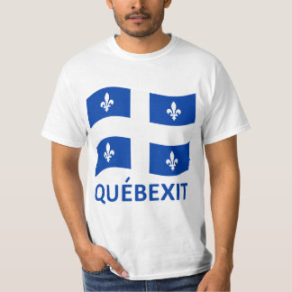QUEBEXIT WAVING FLAG T-Shirt