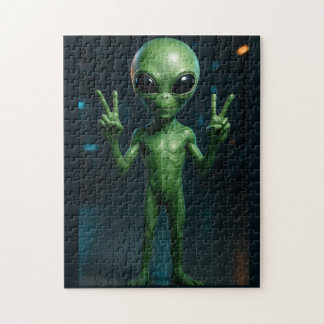 Quebra-Cabeça Extraterrestre futurista Puzzle