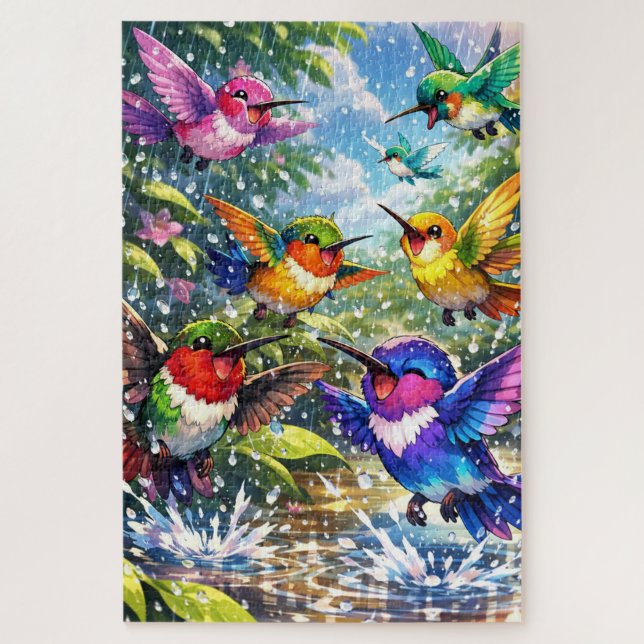 Quebra-Cabeça (Puzzle) Festa na Chuva Puzzle (Vertikal)