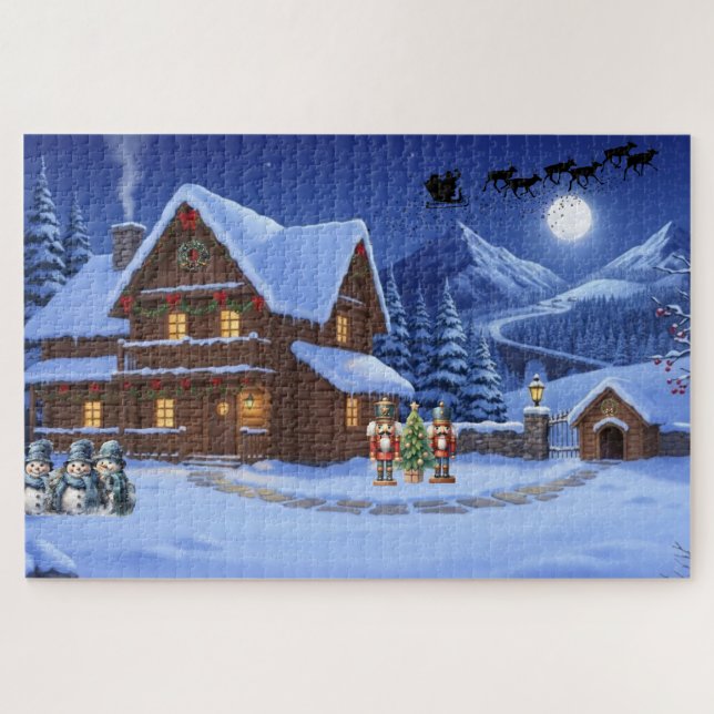 Quebra-Cabeça (Puzzle) Noite de Natal Puzzle (Horizontal)