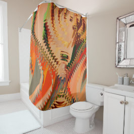 Quebra de cor com zigue zague ou efeito onda duschvorhang