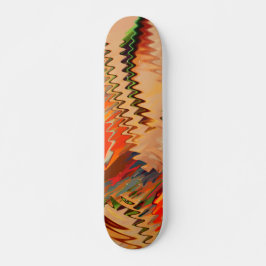 Quebra de cores com zigue zague ou efeionda skateboard