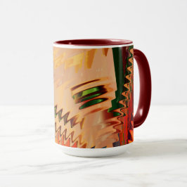 Quebra de cores com zigue zague ou efeionda tasse