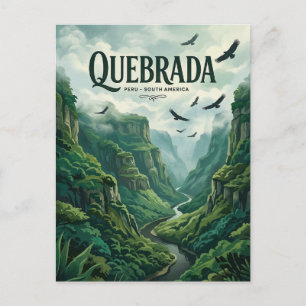 Quebrada de los Cuervos is already in Spanish, how Postkarte