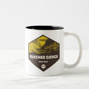 Quechee Gorge Staat Park Vermont Zweifarbige Tasse