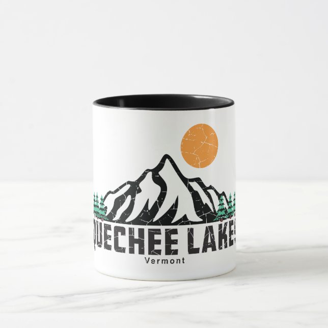Quechee Lakes Sunset T - Shirt Tasse (Zentrum)