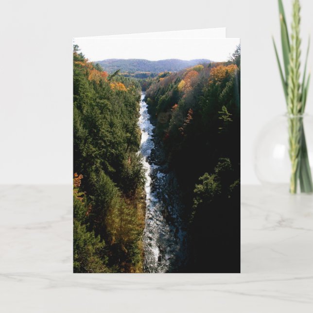 Quechee Schlucht Karte (Vorderseite)