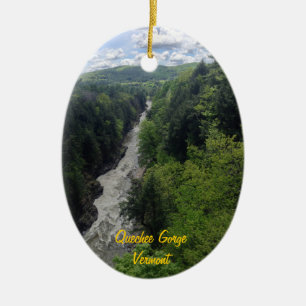 Quechee Schlucht, Vermont Keramikornament