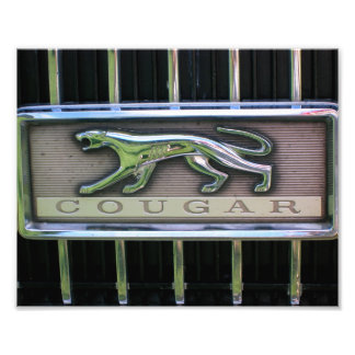 Quecksilber-Cougar-Grill-Emblem der 1960er Jahre Fotodruck