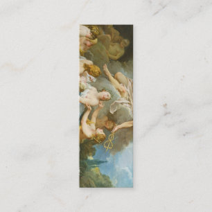 Quecksilber, der den Säugling Baccus an die Nymphe Mini Visitenkarte