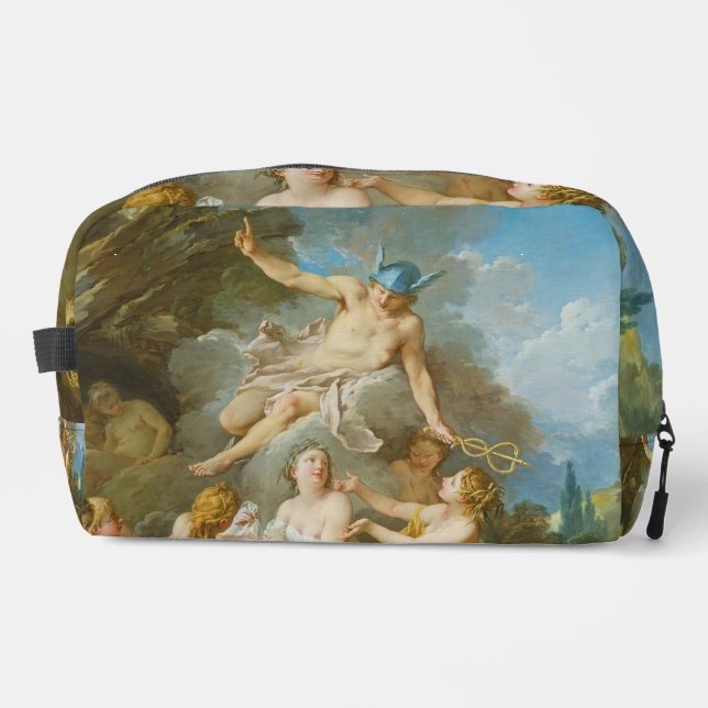 Quecksilber, der den Säugling Baccus an die Nymphe Waschbeutel (Vorderseite)