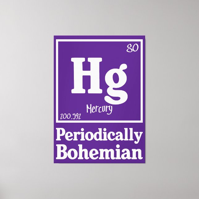 Quecksilber Leinwanddruck (Vorderseite)