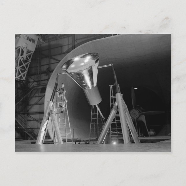 Quecksilber-Raumkapsel wird 1959 getestet Postkarte (Vorderseite)
