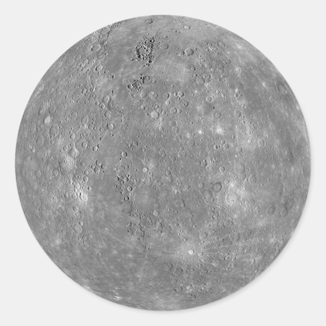 Quecksilber Runder Aufkleber (Vorderseite)