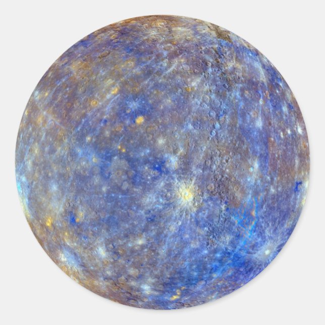 Quecksilber Runder Aufkleber (Vorderseite)