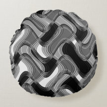 Quecksilber und Stabstahl runden Kissen