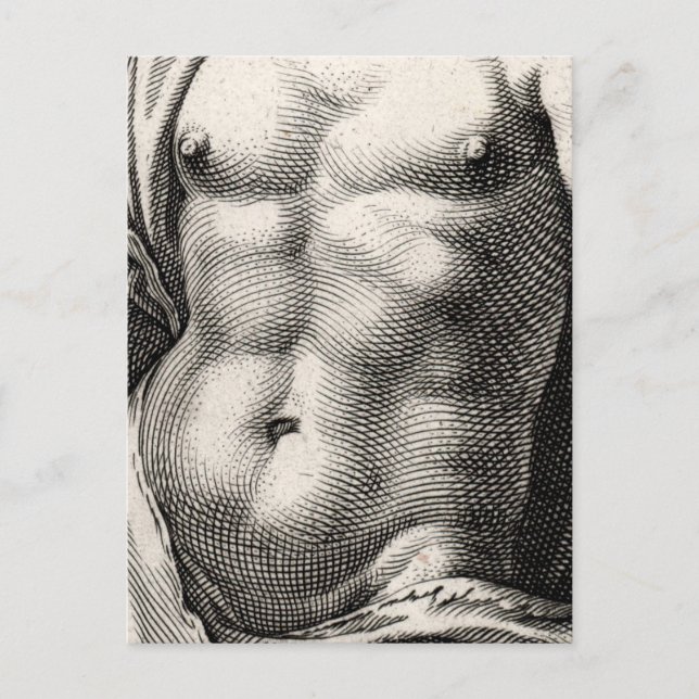 Quecksilber von Goltzius Postkarte (Vorderseite)