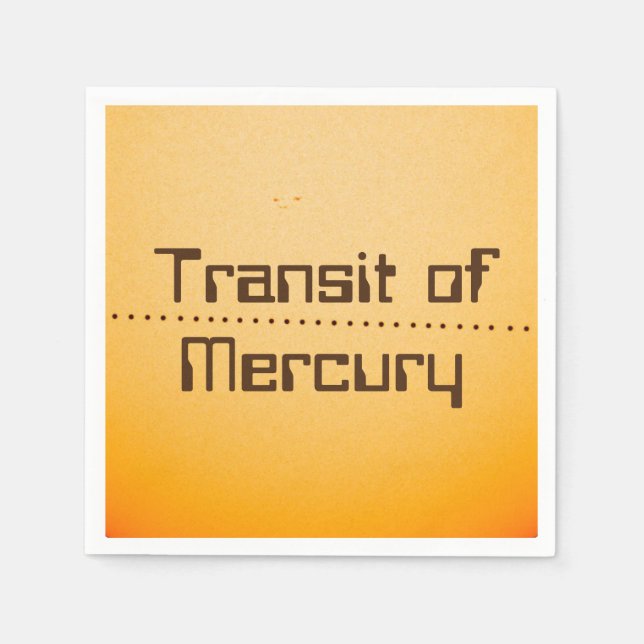 Quecksilberdurchfuhr der Sonne Serviette (Vorderseite)