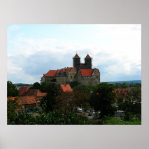 Quedlinburg castle hill poster