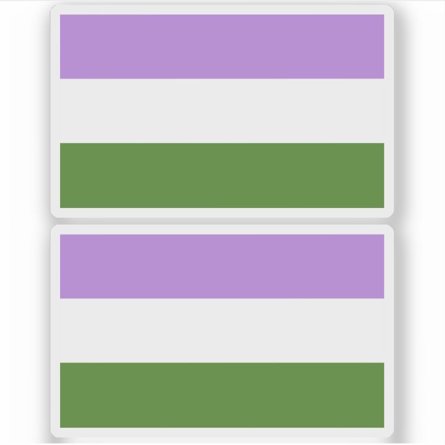Quee Flagge Aufkleber (Vorderseite)